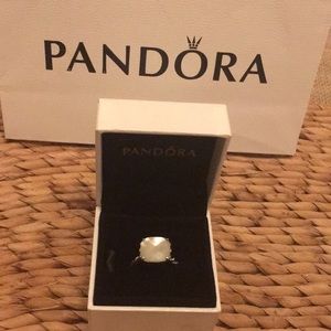 Pandora retired Mother of pearl ring
